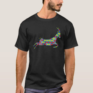 Camiseta Día del rompecabezas de antílope para niños con co