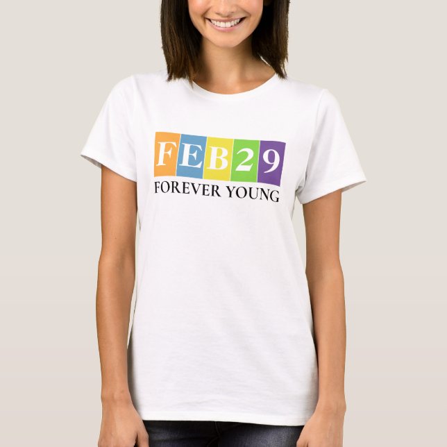 Camiseta Día del Salto Cumpleaños 29 Febrero Año del Salto (Anverso)