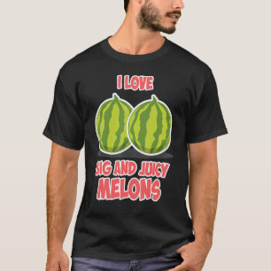 Camiseta Día del Sandía Vegana Amor Grandes y Jugosos Melon