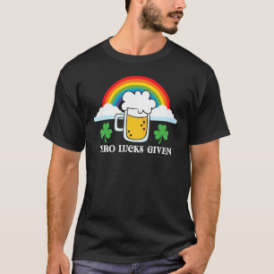 Camiseta Día del Santo Patricio con el arcoiris cero Lucks