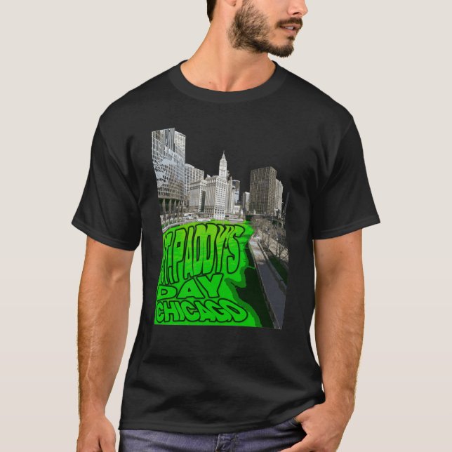 Camiseta Día del Santo Patrón de la Tradición Verde del Río (Anverso)