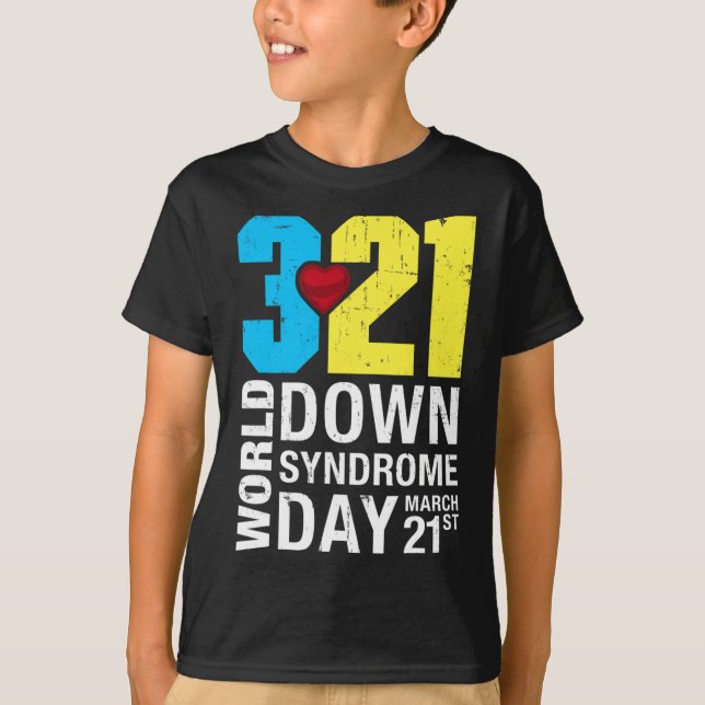 Camiseta Día del Síndrome de Down 21 de marzo Awarene (Anverso)