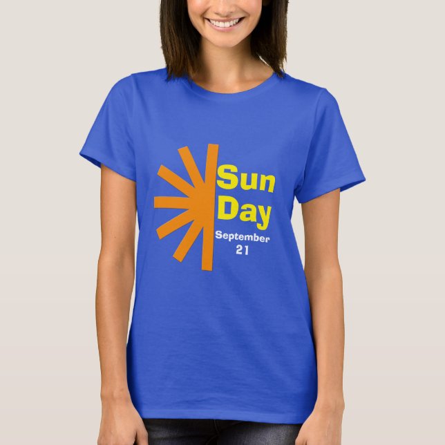 Camiseta Día Del Sol Para La Energía Solar (Anverso)