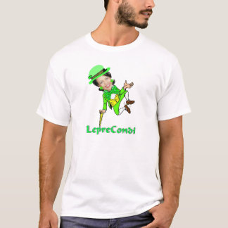 Camiseta Día del St Patricks de Condoleezza del Leprechaun