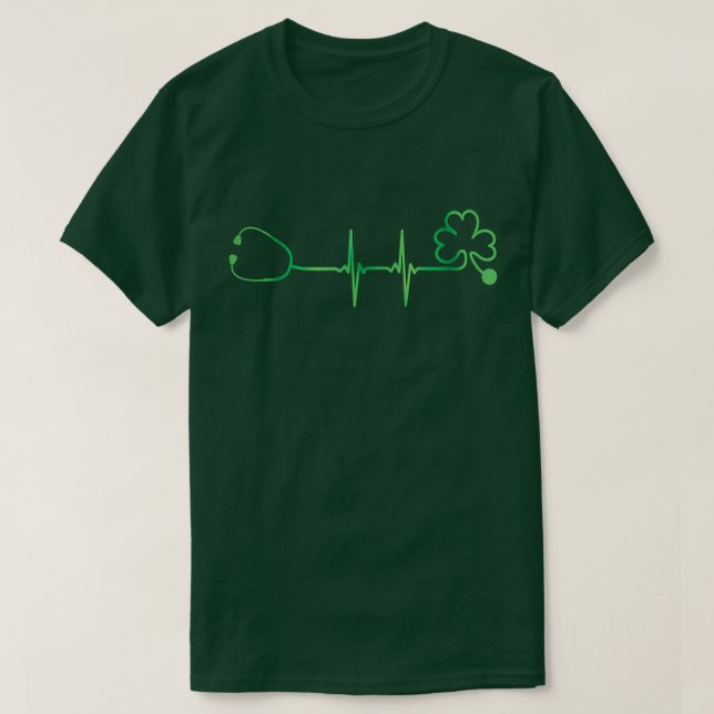 Camiseta Día del Stethoscope St Patricks (Diseño del anverso)