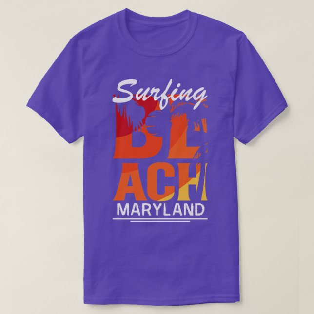 Camiseta Día del Surf en Maryland (Diseño del anverso)