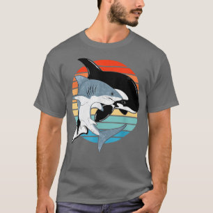 Camiseta Día del Tiburón Blanco y del Tiburón Vintage de Or