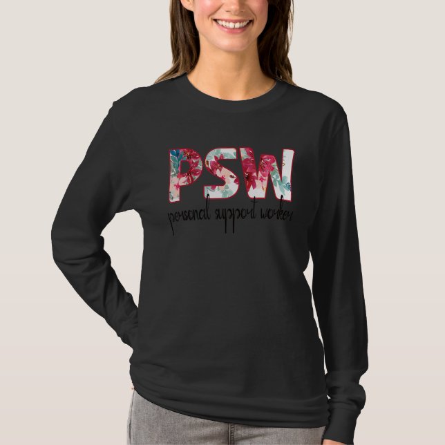 Camiseta Día del trabajador de soporte personal de Psw (Anverso)