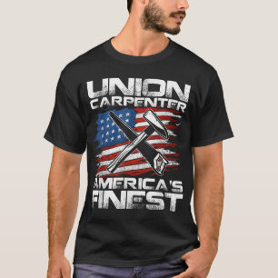 Camiseta Día del Trabajo Carpintero Sindical Mejor de Améri