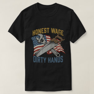 Camiseta Día del Trabajo con Herramienta Manual de Mano de