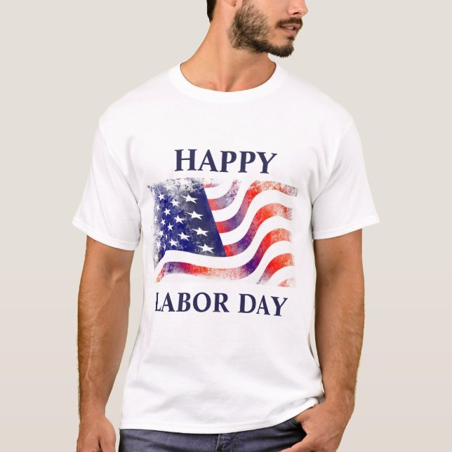 Camiseta Día del Trabajo de la Bandera Estadounidense en Az (Anverso)