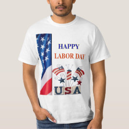 Camiseta Día del Trabajo de la Bandera Estadounidense en ca