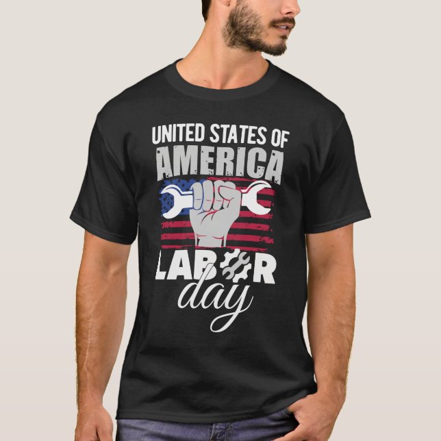 Camiseta Día Del Trabajo De Los Estados Unidos De América 2 (Anverso)