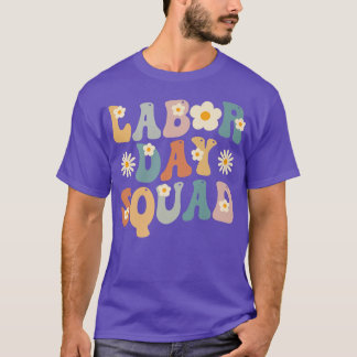 Camiseta Día del Trabajo Escuadrón Groovy vintage Divertido