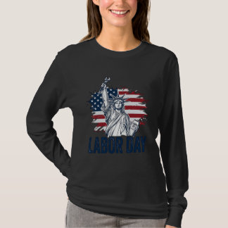 Camiseta Día del Trabajo Estatua de la Libertad Diseño Patr