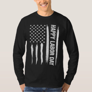 Camiseta Día del Trabajo Feliz Día del Trabajo Bandera Esta