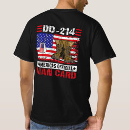 Camiseta Día del Veterano de la Tarjeta de Hombre Oficial d
