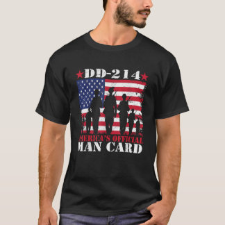 Camiseta Día del Veterano de la Tarjeta de Hombre Oficial d