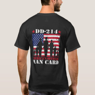 Camiseta Día del Veterano de la Tarjeta de Hombre Oficial d