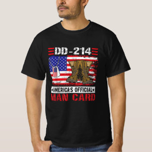 Camiseta Día del Veterano de la Tarjeta de Hombre Oficial d