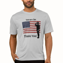 Día del Veterano ¡Gracias! Bandera Americana Solda