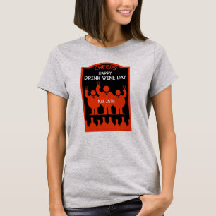 Camiseta Día del vino de bebida 25 de mayo