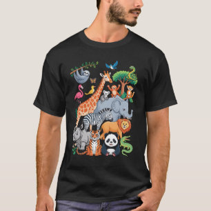 Camiseta Día del Zoológico Salvaje Costume a los amantes de