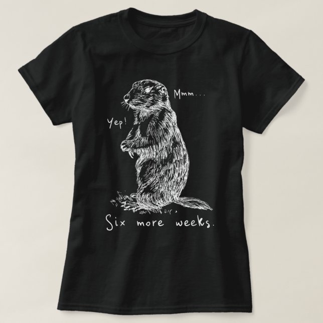 Camiseta Dia divertida de Groundhog (Diseño del anverso)