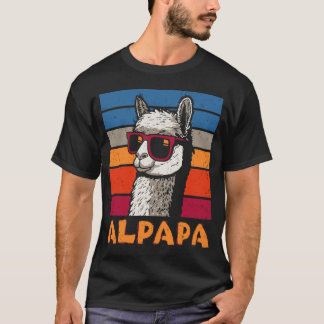 Camiseta Dia divertida del padre Alpapa Llama Alpaca regalo