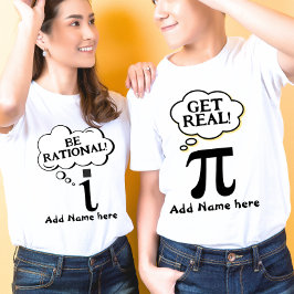 Camiseta Dia divertida Pareja Pi - unidad imaginaria