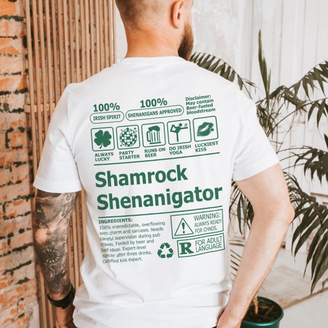 Camiseta Dia divertida y afortunada del Shamrock St Patrick (Subido por el creador)