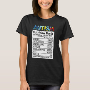 Camiseta Día Divertido de Conciencia Aceptación Hecho Nutri