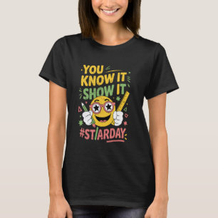 Camiseta Día Divertido de Examen Profesor Día STAAR Ahora L