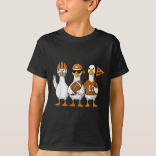 Camiseta Día divertido de fútbol de otoño de pato ganso ton