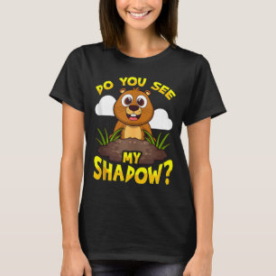 Camiseta Día divertido de la marmota ¿Ves mi sombra_ Pa Met