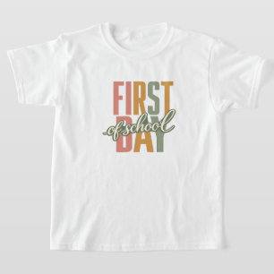 Camiseta Día Divertido de Primer Día de Escuela para Maestr