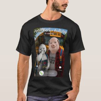 Camiseta Día Divertido de Regreso a la Escuela John Pork Y