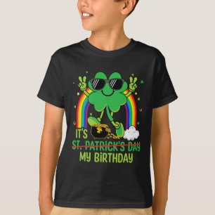 Camiseta Día divertido de San Patricio Es mi cumpleaños Tré