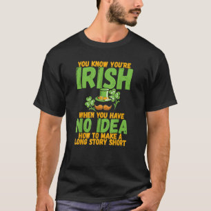 Camiseta Día divertido de San Patricio irlandés historia la