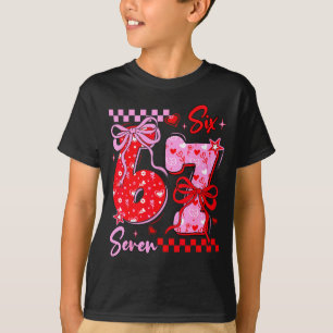 Camiseta Día divertido de San Valentín 67 Meme 6 7 Arco de