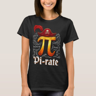 Camiseta Día divertido del Pi de ciencia de pirata profesor