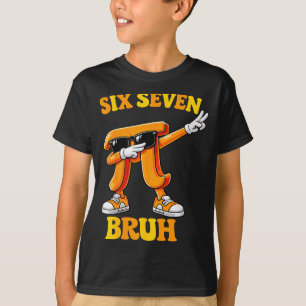 Camiseta Día divertido seis siete bruh 6 7 meme de matemáti