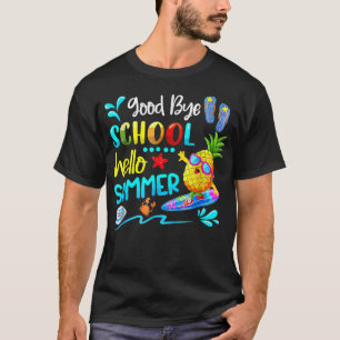 Camiseta Día Divertido Último Día De Escuela Escuela Cerrad