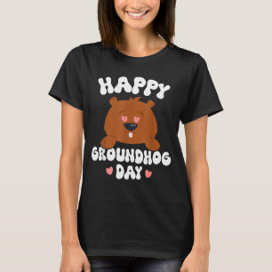 Camiseta Día divertido y feliz de la marmota 2025 _4