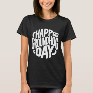 Camiseta Día divertido y feliz de la marmota 2 de febrero F