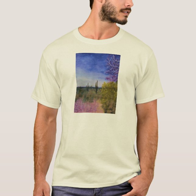 Camiseta Día en el paisaje del desierto de Arizona afuera (Anverso)