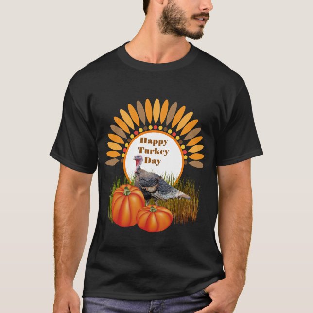 Camiseta Día Feliz de Acción de Gracias (Anverso)