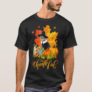 Camiseta Día Feliz de Acción de Gracias Otoño Hojas de Arce