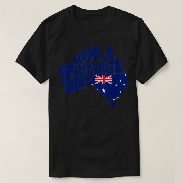 Camiseta Día feliz de Australia (Diseño del anverso)