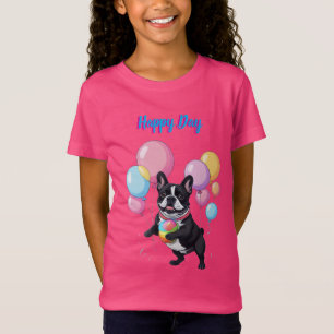 Camiseta Día Feliz de Bulldog Francés